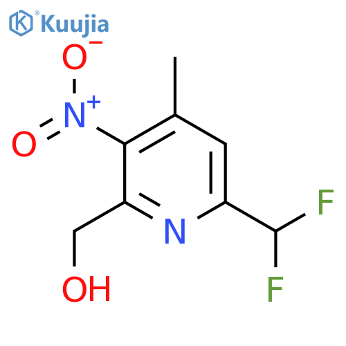 6-(Difluoromethyl)-4-methyl-3-nitropyridine-2-methanol structure