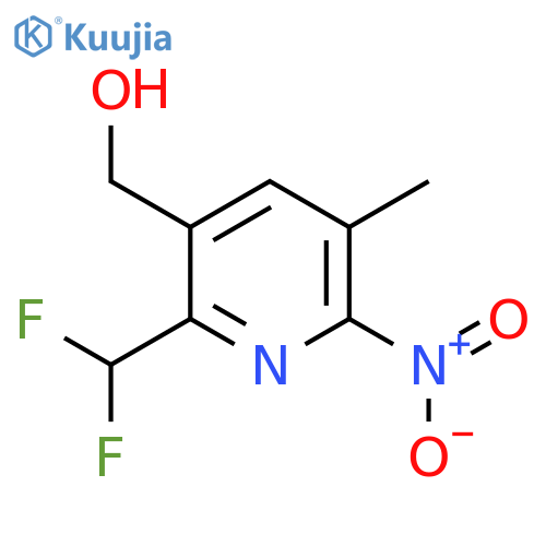 2-(Difluoromethyl)-5-methyl-6-nitropyridine-3-methanol structure