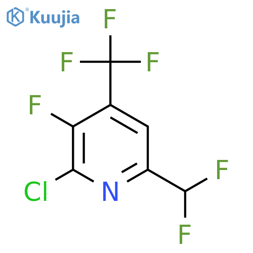 2-Chloro-6-(difluoromethyl)-3-fluoro-4-(trifluoromethyl)pyridine structure