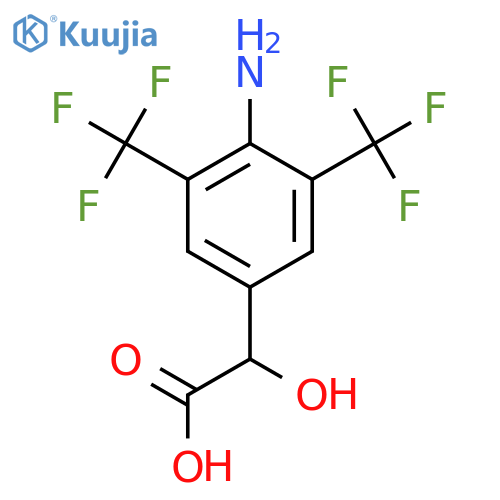 4-Amino-3,5-bis(trifluoromethyl)mandelic acid structure