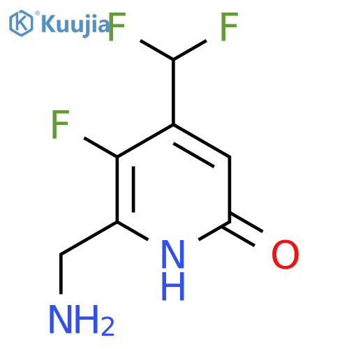2-(Aminomethyl)-4-(difluoromethyl)-3-fluoro-6-hydroxypyridine structure