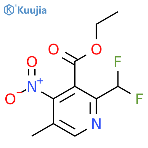 Ethyl 2-(difluoromethyl)-5-methyl-4-nitropyridine-3-carboxylate structure