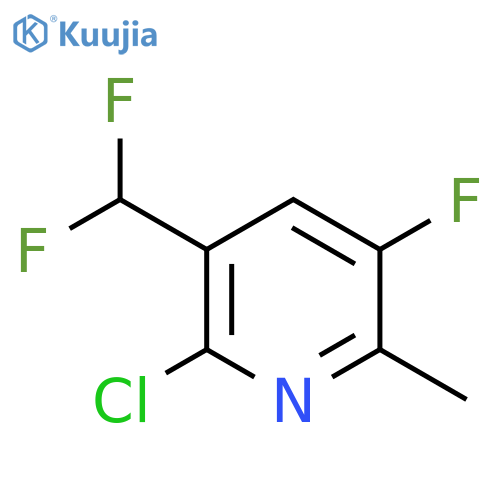 2-Chloro-3-(difluoromethyl)-5-fluoro-6-methylpyridine structure