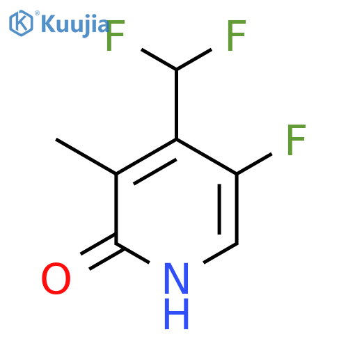 4-(Difluoromethyl)-5-fluoro-2-hydroxy-3-methylpyridine structure