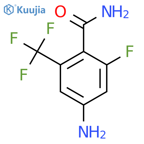 4-Amino-2-fluoro-6-(trifluoromethyl)benzamide structure