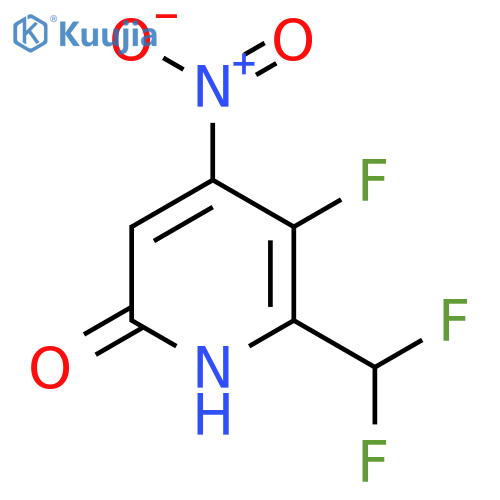 2-(Difluoromethyl)-3-fluoro-6-hydroxy-4-nitropyridine structure