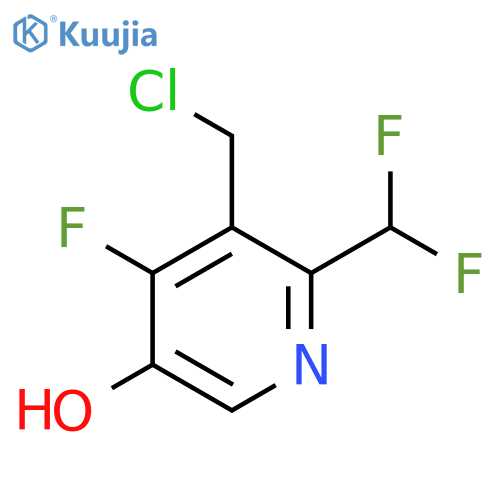3-(Chloromethyl)-2-(difluoromethyl)-4-fluoro-5-hydroxypyridine structure
