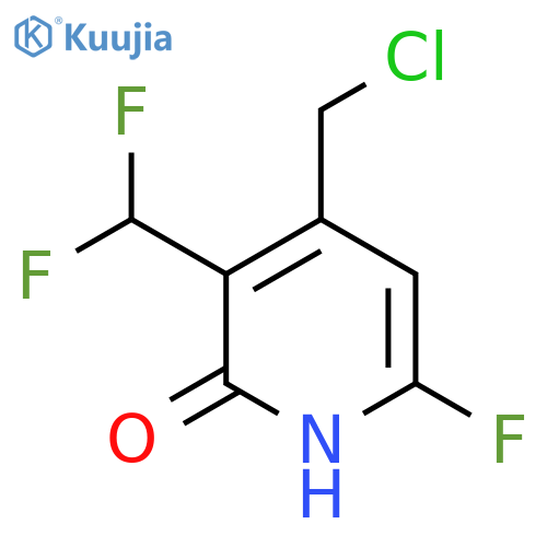4-(Chloromethyl)-3-(difluoromethyl)-6-fluoro-2-hydroxypyridine structure