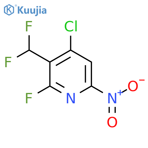 4-Chloro-3-(difluoromethyl)-2-fluoro-6-nitropyridine structure