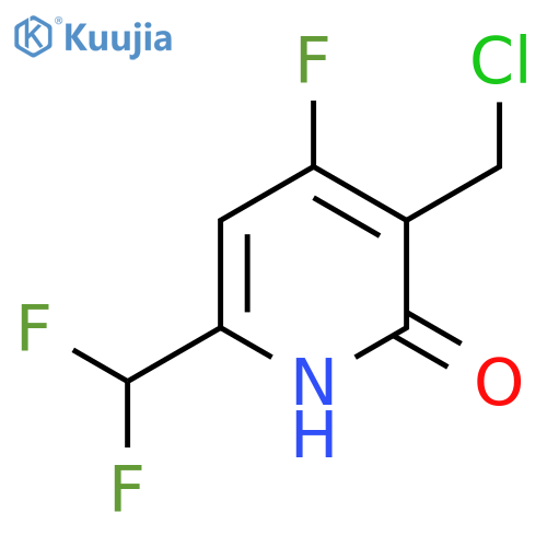 3-(Chloromethyl)-6-(difluoromethyl)-4-fluoro-2-hydroxypyridine structure