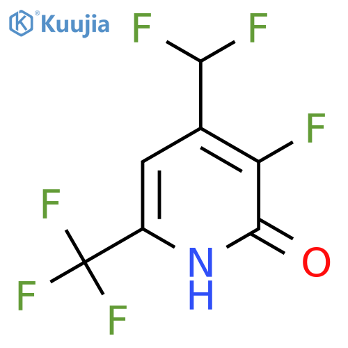 4-(Difluoromethyl)-3-fluoro-2-hydroxy-6-(trifluoromethyl)pyridine structure
