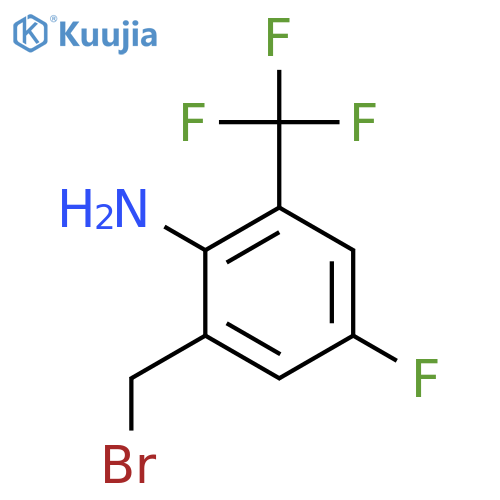2-Amino-5-fluoro-3-(trifluoromethyl)benzyl bromide structure