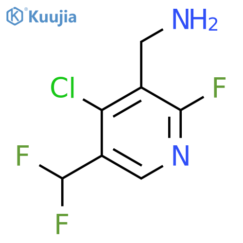 3-(Aminomethyl)-4-chloro-5-(difluoromethyl)-2-fluoropyridine structure