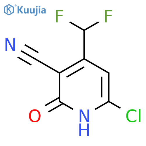 6-Chloro-3-cyano-4-(difluoromethyl)-2-hydroxypyridine structure