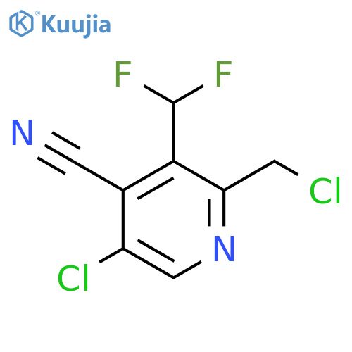 5-Chloro-2-(chloromethyl)-4-cyano-3-(difluoromethyl)pyridine structure