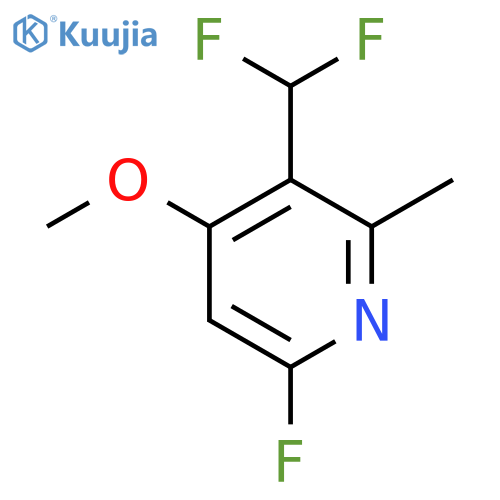 3-(Difluoromethyl)-6-fluoro-4-methoxy-2-methylpyridine structure