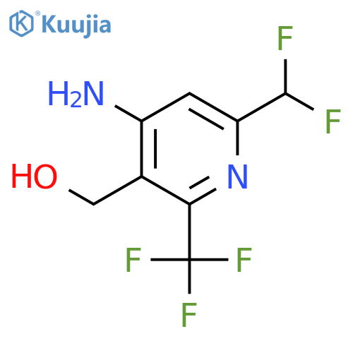 4-Amino-6-(difluoromethyl)-2-(trifluoromethyl)pyridine-3-methanol structure
