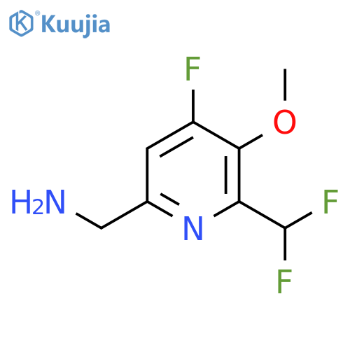 6-(Aminomethyl)-2-(difluoromethyl)-4-fluoro-3-methoxypyridine structure