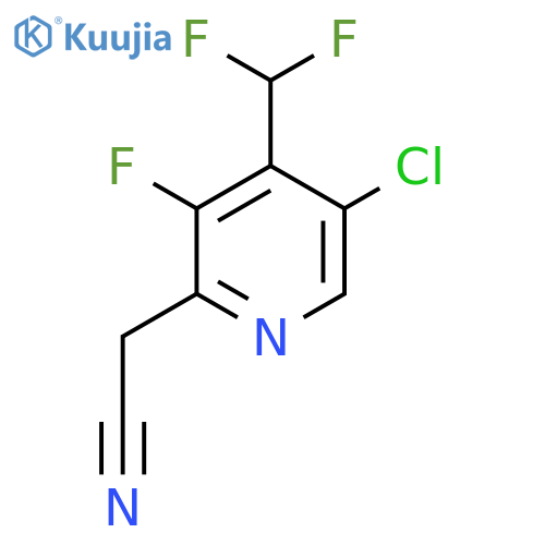 5-Chloro-4-(difluoromethyl)-3-fluoropyridine-2-acetonitrile structure