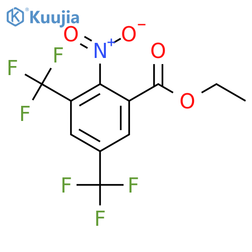 Ethyl 3,5-bis(trifluoromethyl)-2-nitrobenzoate structure