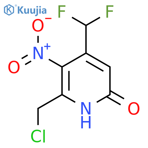 2-(Chloromethyl)-4-(difluoromethyl)-6-hydroxy-3-nitropyridine structure