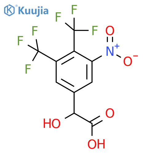 3,4-Bis(trifluoromethyl)-5-nitromandelic acid structure