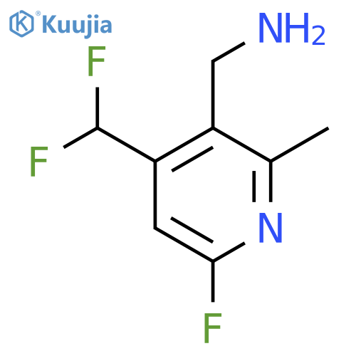 3-(Aminomethyl)-4-(difluoromethyl)-6-fluoro-2-methylpyridine structure