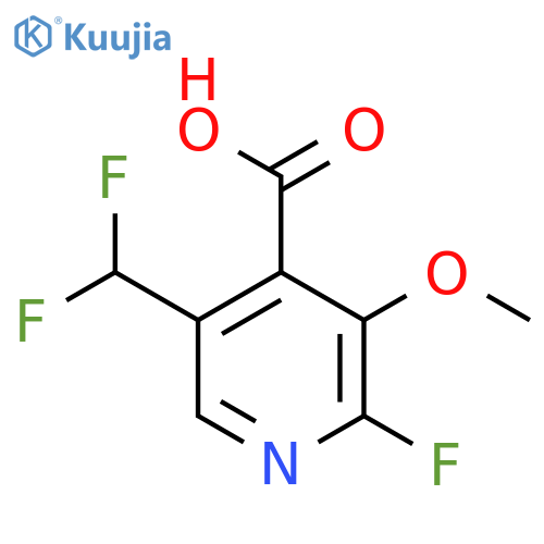 5-(Difluoromethyl)-2-fluoro-3-methoxypyridine-4-carboxylic acid structure