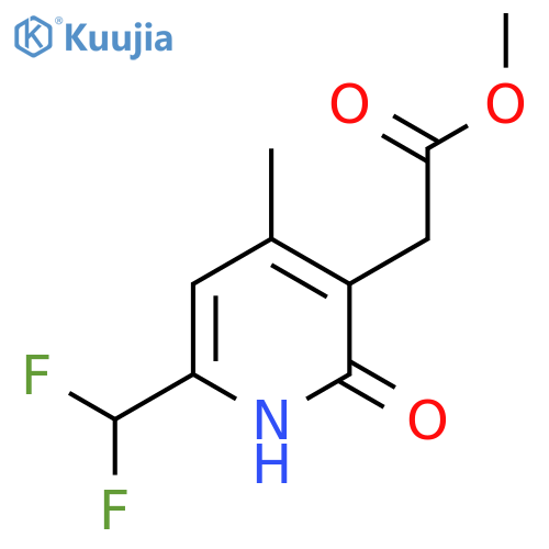 Methyl 6-(difluoromethyl)-2-hydroxy-4-methylpyridine-3-acetate structure