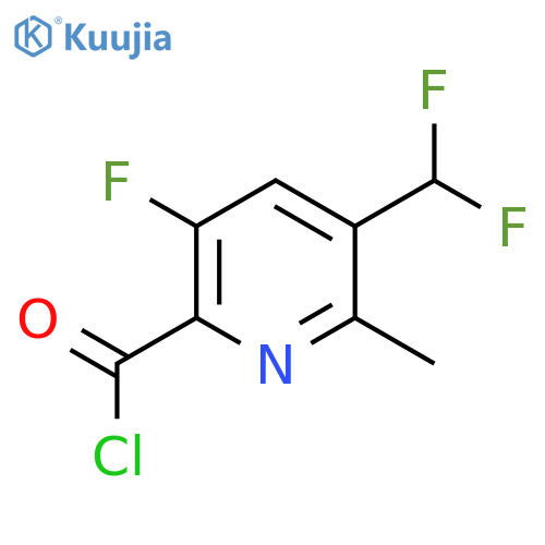 3-(Difluoromethyl)-5-fluoro-2-methylpyridine-6-carbonyl chloride structure