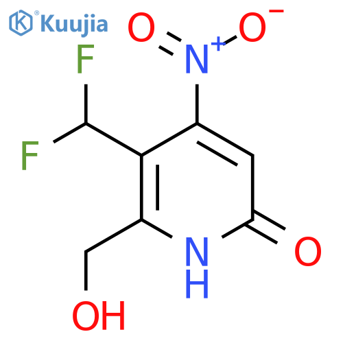 3-(Difluoromethyl)-6-hydroxy-4-nitropyridine-2-methanol structure