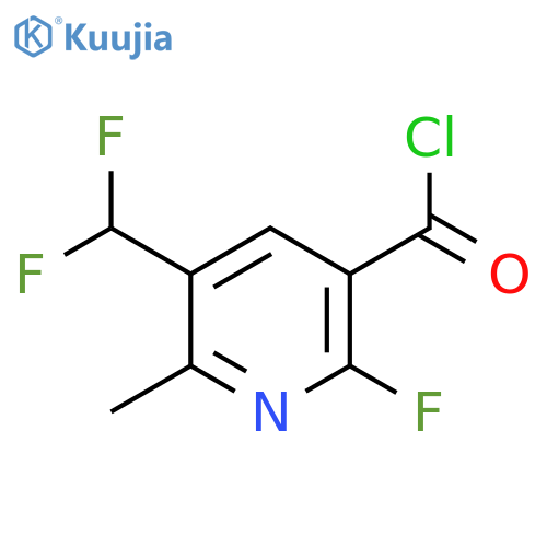 3-(Difluoromethyl)-6-fluoro-2-methylpyridine-5-carbonyl chloride structure