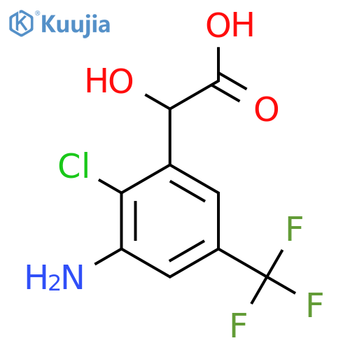 3-Amino-2-chloro-5-(trifluoromethyl)mandelic acid structure
