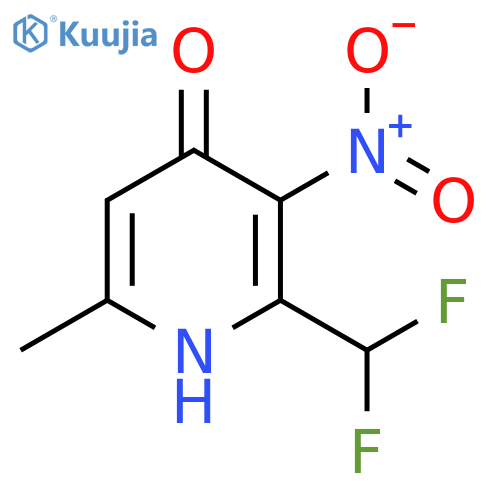 2-(Difluoromethyl)-4-hydroxy-6-methyl-3-nitropyridine structure