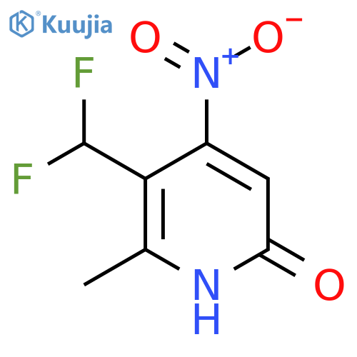 3-(Difluoromethyl)-6-hydroxy-2-methyl-4-nitropyridine structure