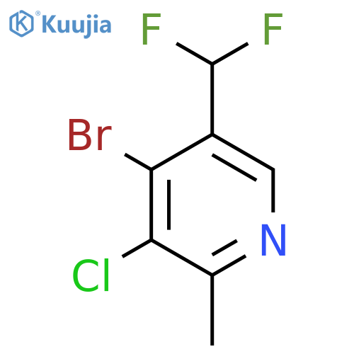 4-Bromo-3-chloro-5-(difluoromethyl)-2-methylpyridine structure