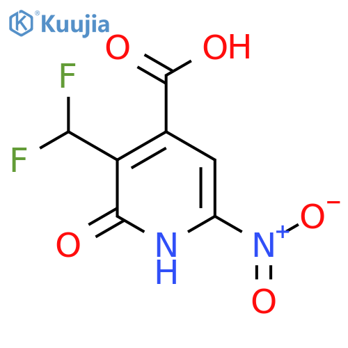 3-(Difluoromethyl)-2-hydroxy-6-nitropyridine-4-carboxylic acid structure