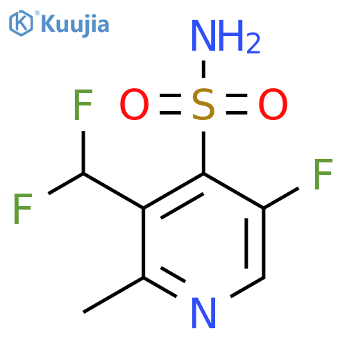 3-(Difluoromethyl)-5-fluoro-2-methylpyridine-4-sulfonamide structure
