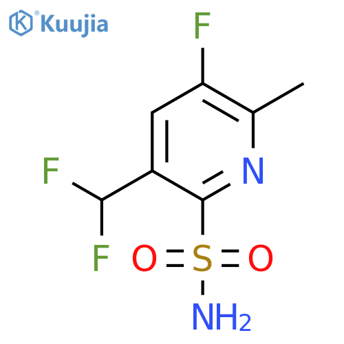 3-(Difluoromethyl)-5-fluoro-6-methylpyridine-2-sulfonamide structure