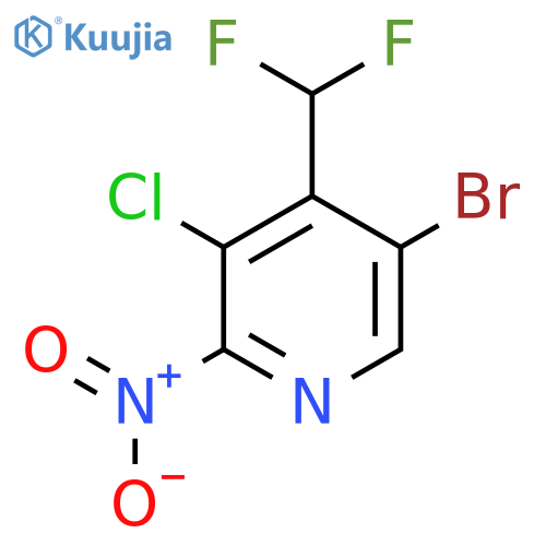 5-Bromo-3-chloro-4-(difluoromethyl)-2-nitropyridine structure