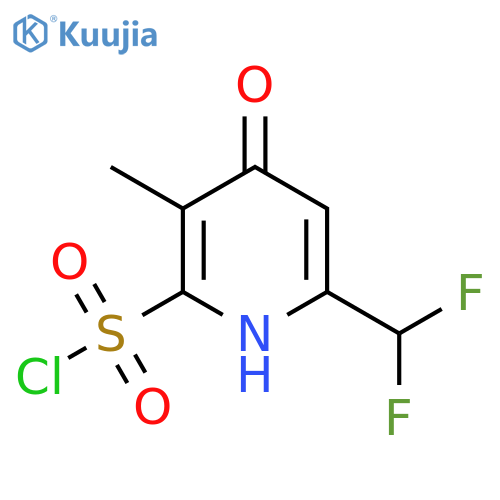 6-(Difluoromethyl)-4-hydroxy-3-methylpyridine-2-sulfonyl chloride structure