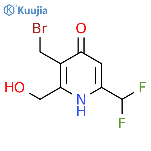 3-(Bromomethyl)-6-(difluoromethyl)-4-hydroxypyridine-2-methanol structure