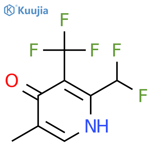 2-(Difluoromethyl)-4-hydroxy-5-methyl-3-(trifluoromethyl)pyridine structure