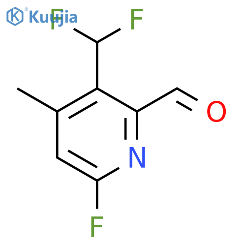 3-(Difluoromethyl)-6-fluoro-4-methylpyridine-2-carboxaldehyde structure