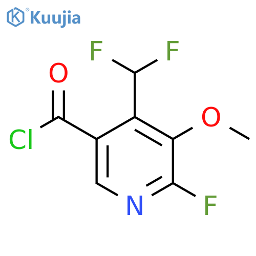 4-(Difluoromethyl)-2-fluoro-3-methoxypyridine-5-carbonyl chloride structure