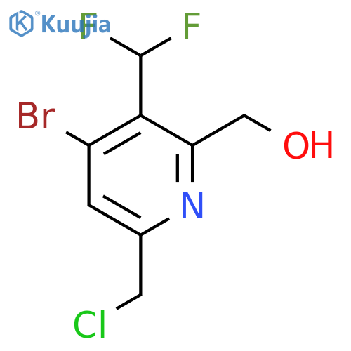4-Bromo-6-(chloromethyl)-3-(difluoromethyl)pyridine-2-methanol structure