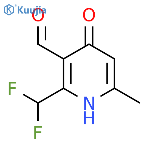 2-(Difluoromethyl)-4-hydroxy-6-methylpyridine-3-carboxaldehyde structure