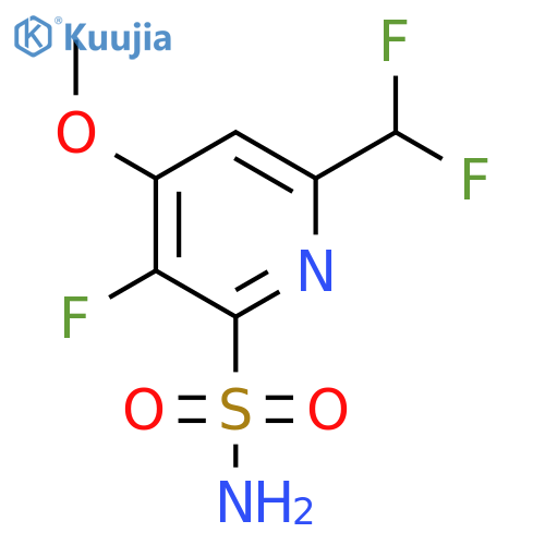 6-(Difluoromethyl)-3-fluoro-4-methoxypyridine-2-sulfonamide structure