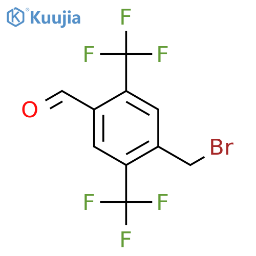 2,5-Bis(trifluoromethyl)-4-formylbenzyl bromide structure
