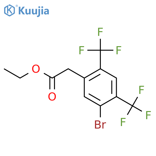 Ethyl 2,4-bis(trifluoromethyl)-5-bromophenylacetate structure